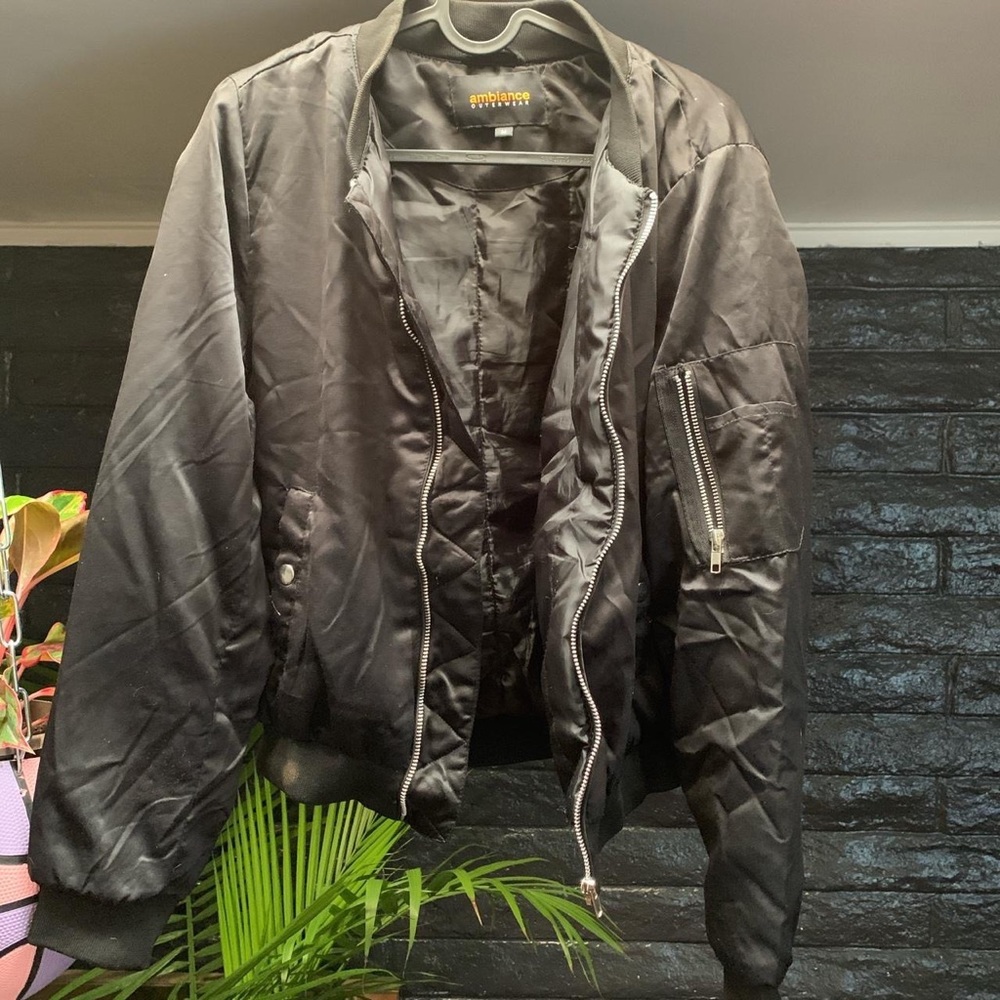 Black Bomber Jacket